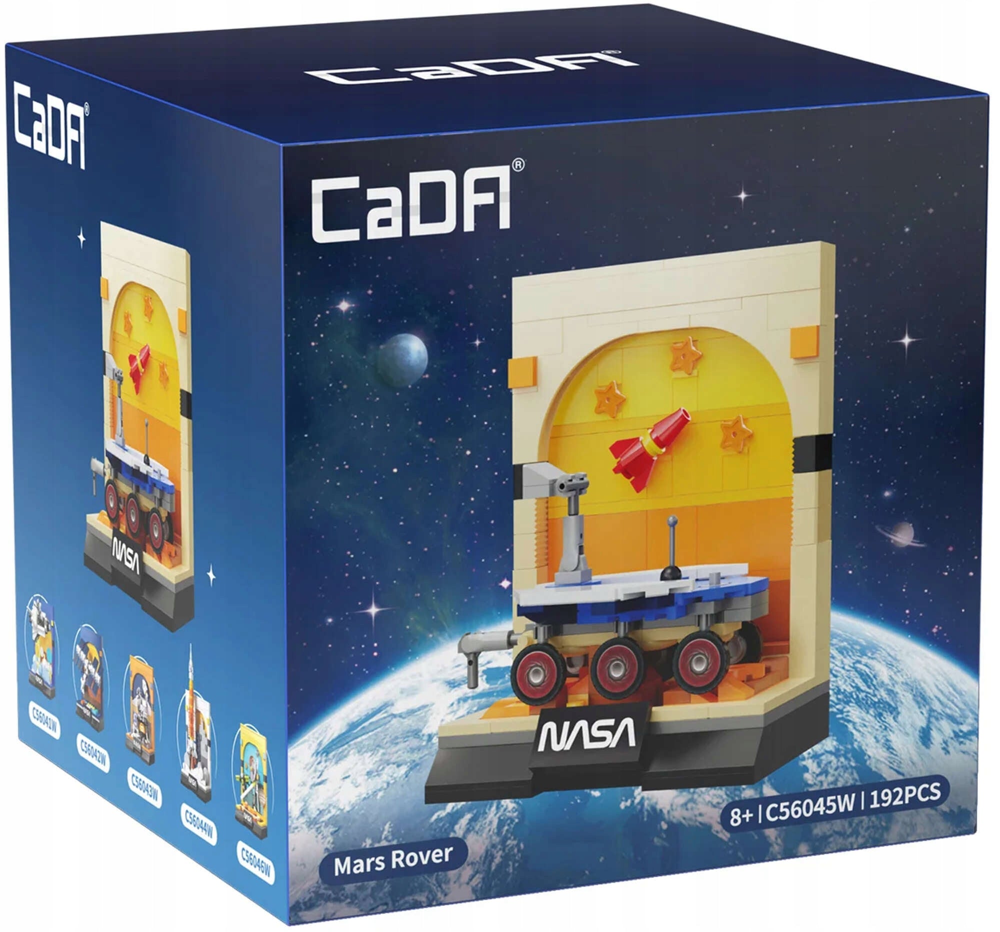 Didelis kosminis konstravimo rinkinys CADA NASA paroda, 1182 elementai