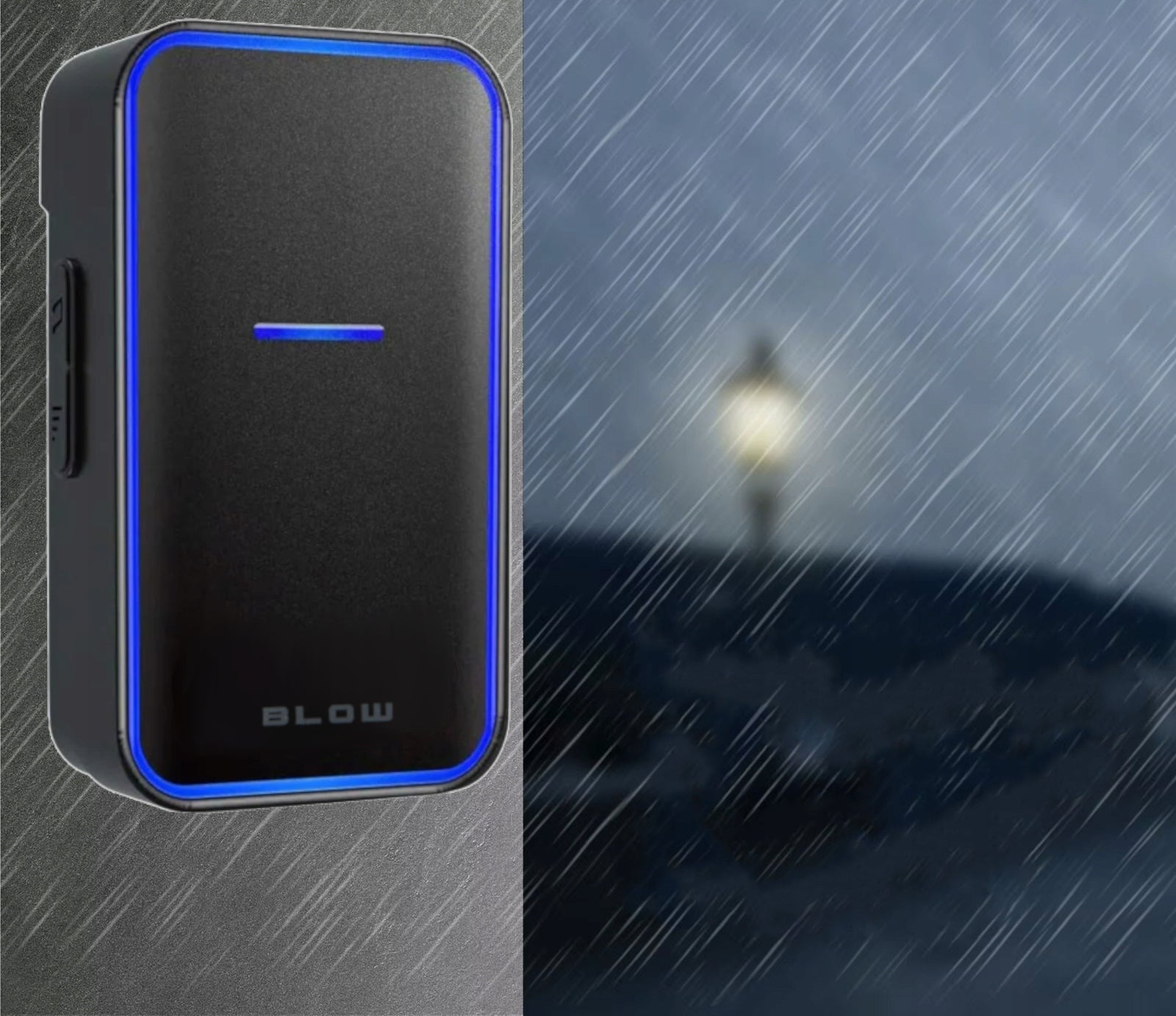 Belaidis vandeniui atsparus IP44 skambutis, ilgas veikimo nuotolis namų durims, varteliams