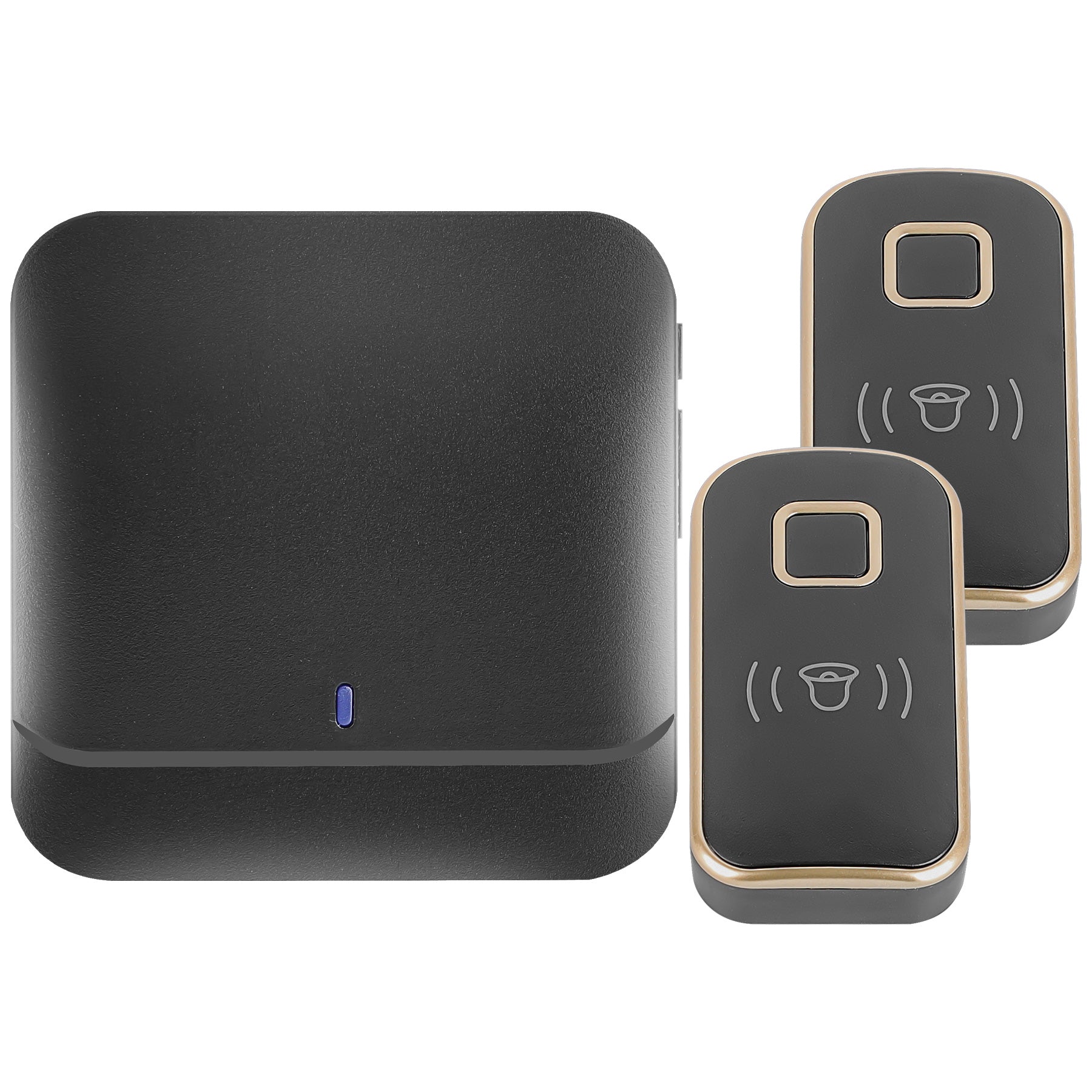 Belaidis vandeniui atsparus IP44 skambutis, ilgas veikimo nuotolis namų durims, varteliams