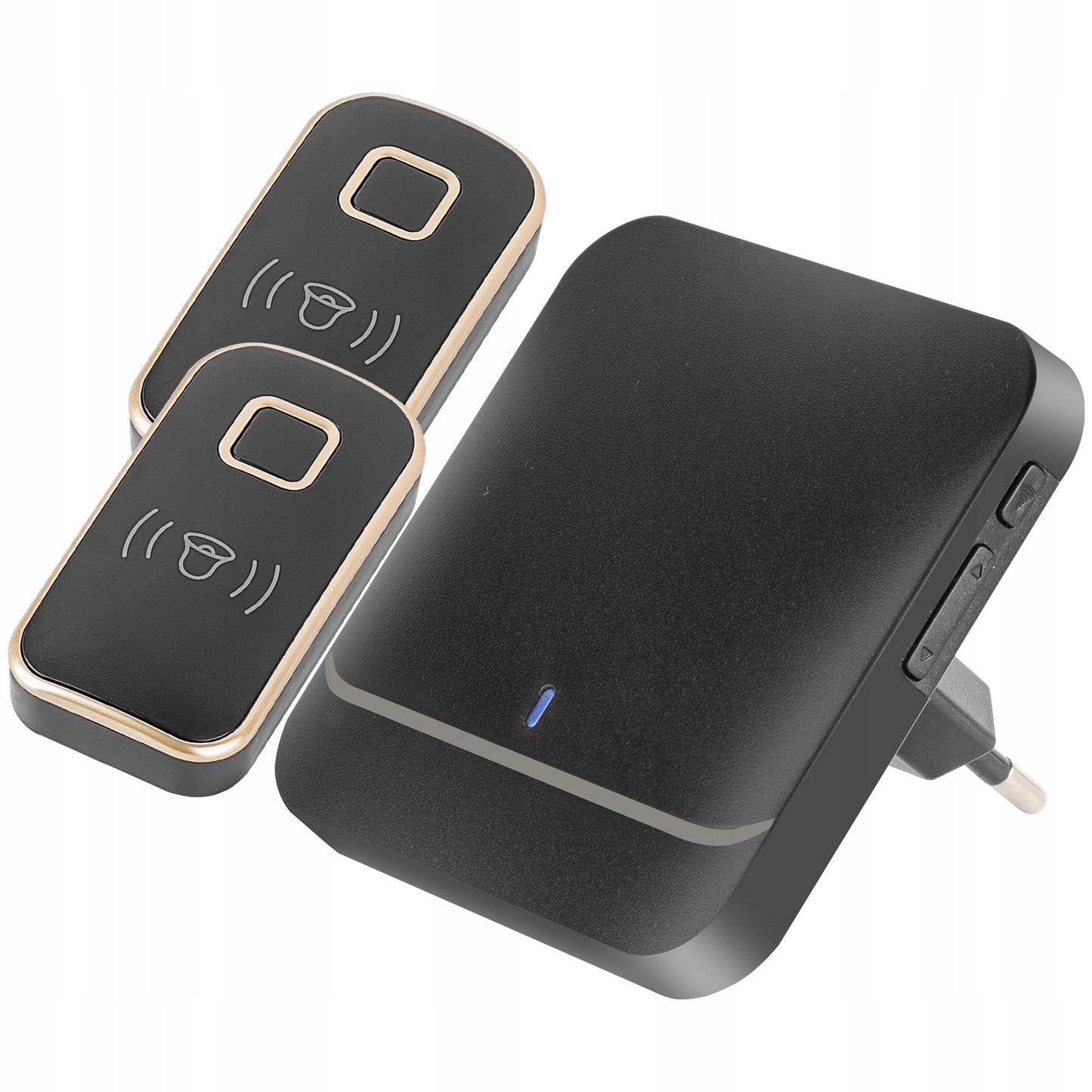 Belaidis vandeniui atsparus IP44 skambutis, ilgas veikimo nuotolis namų durims, varteliams