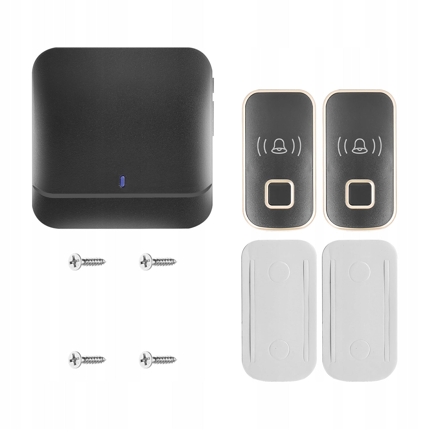 Belaidis vandeniui atsparus IP44 skambutis, ilgas veikimo nuotolis namų durims, varteliams