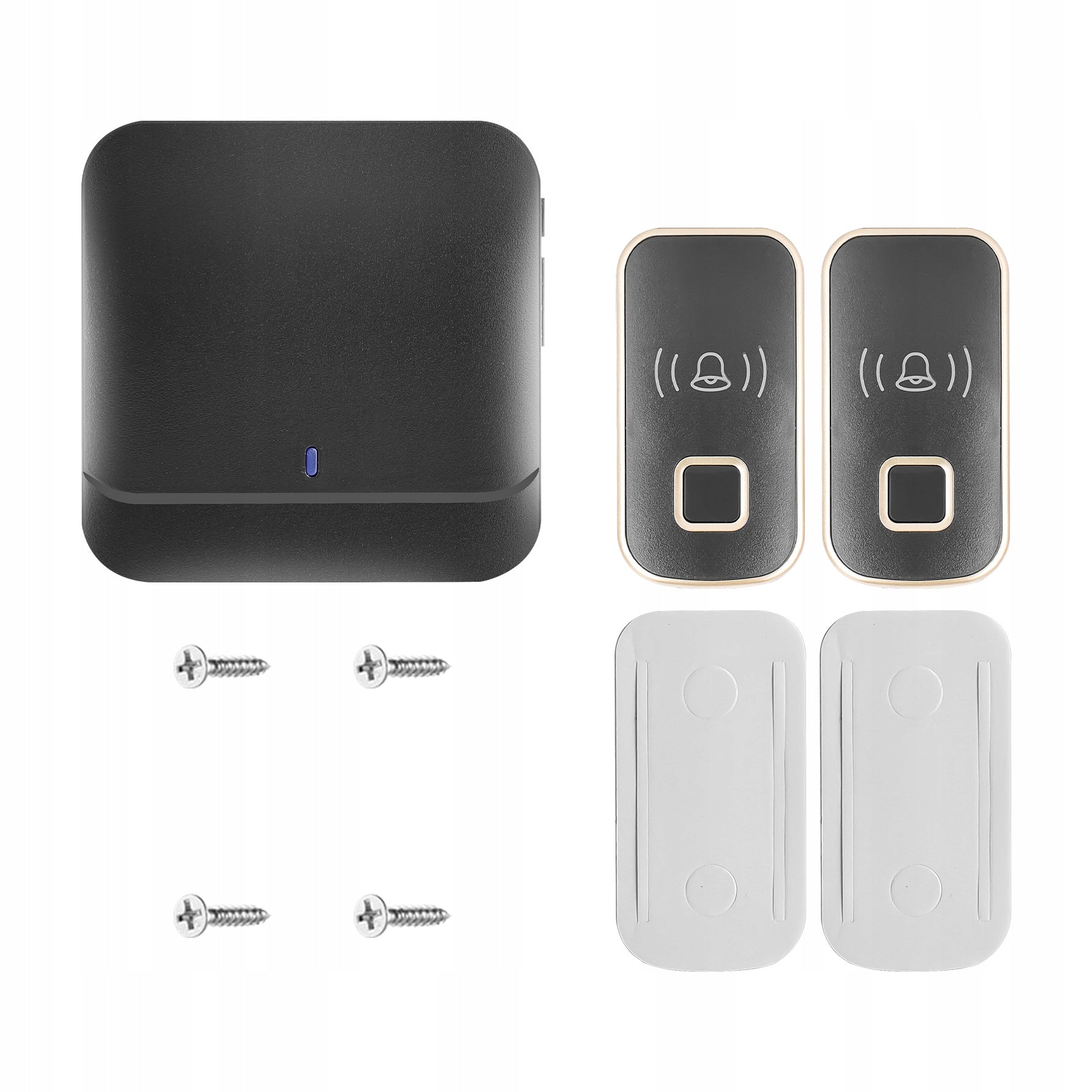 Belaidis vandeniui atsparus IP44 skambutis, ilgas veikimo nuotolis namų durims, varteliams