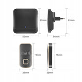 Belaidis vandeniui atsparus IP44 skambutis, ilgas veikimo nuotolis namų durims, varteliams