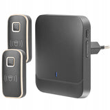 Belaidis vandeniui atsparus IP44 skambutis, ilgas veikimo nuotolis namų durims, varteliams