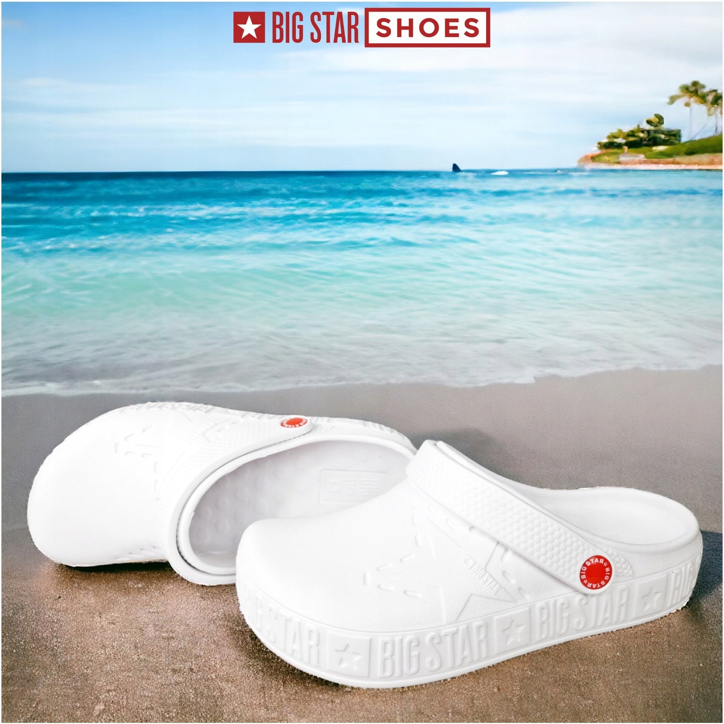 Moteriškos šlepetės "Big Star" Universalūs klumpės Baseinui, sodui II275003 36