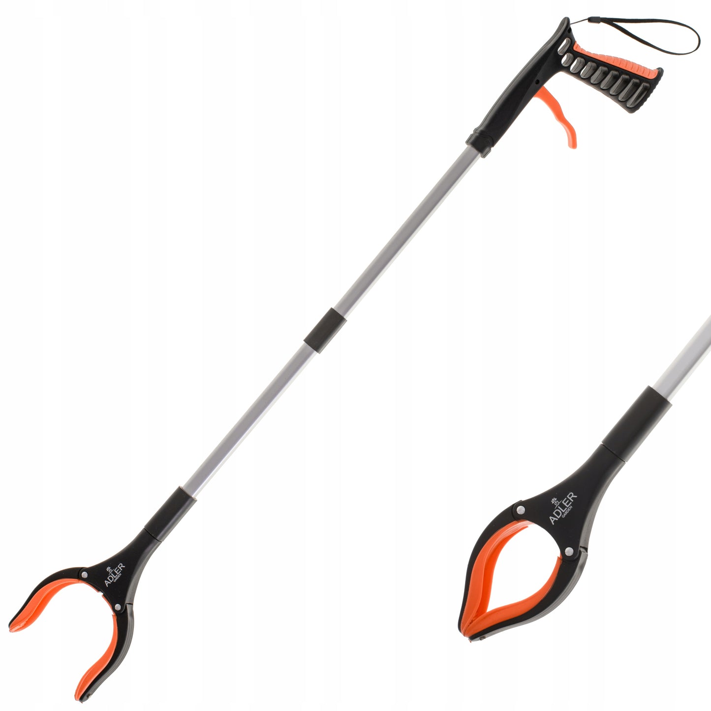 Ilga sulankstoma ranka surinkimui ir paemimui šiukšlių, lapų, žaislų