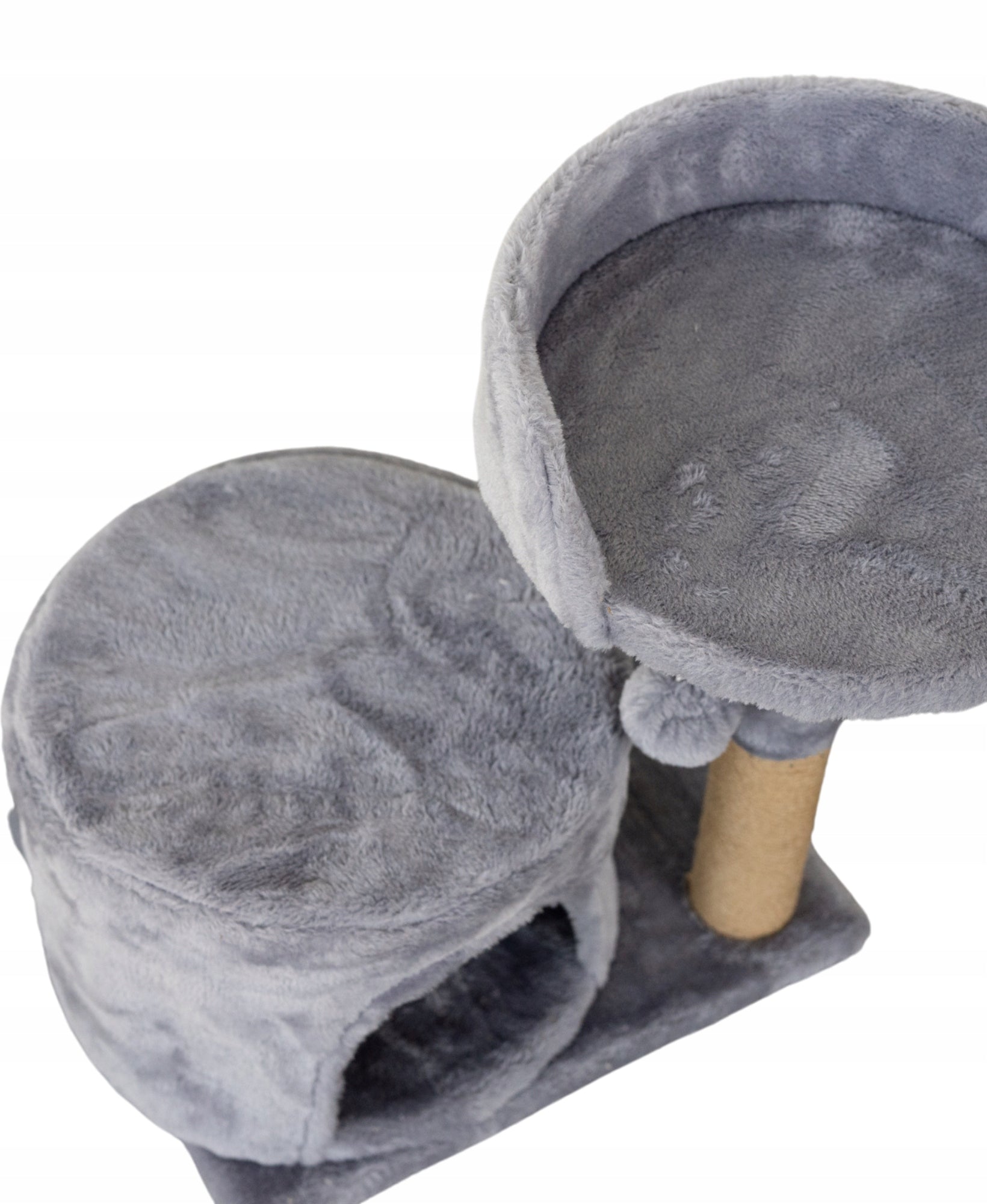 Katės namelis / draskyklė - Eco prieglobstis / pilkas