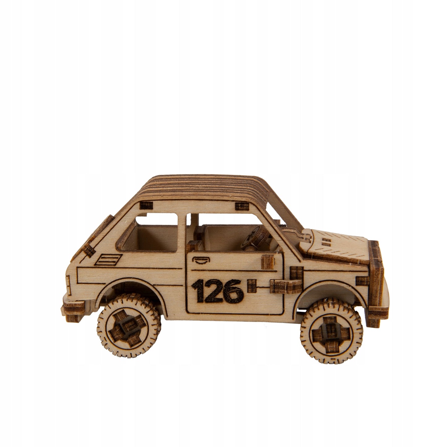 Medinis 3D Dėlionės Mechaninis Ralis Automobilis 3