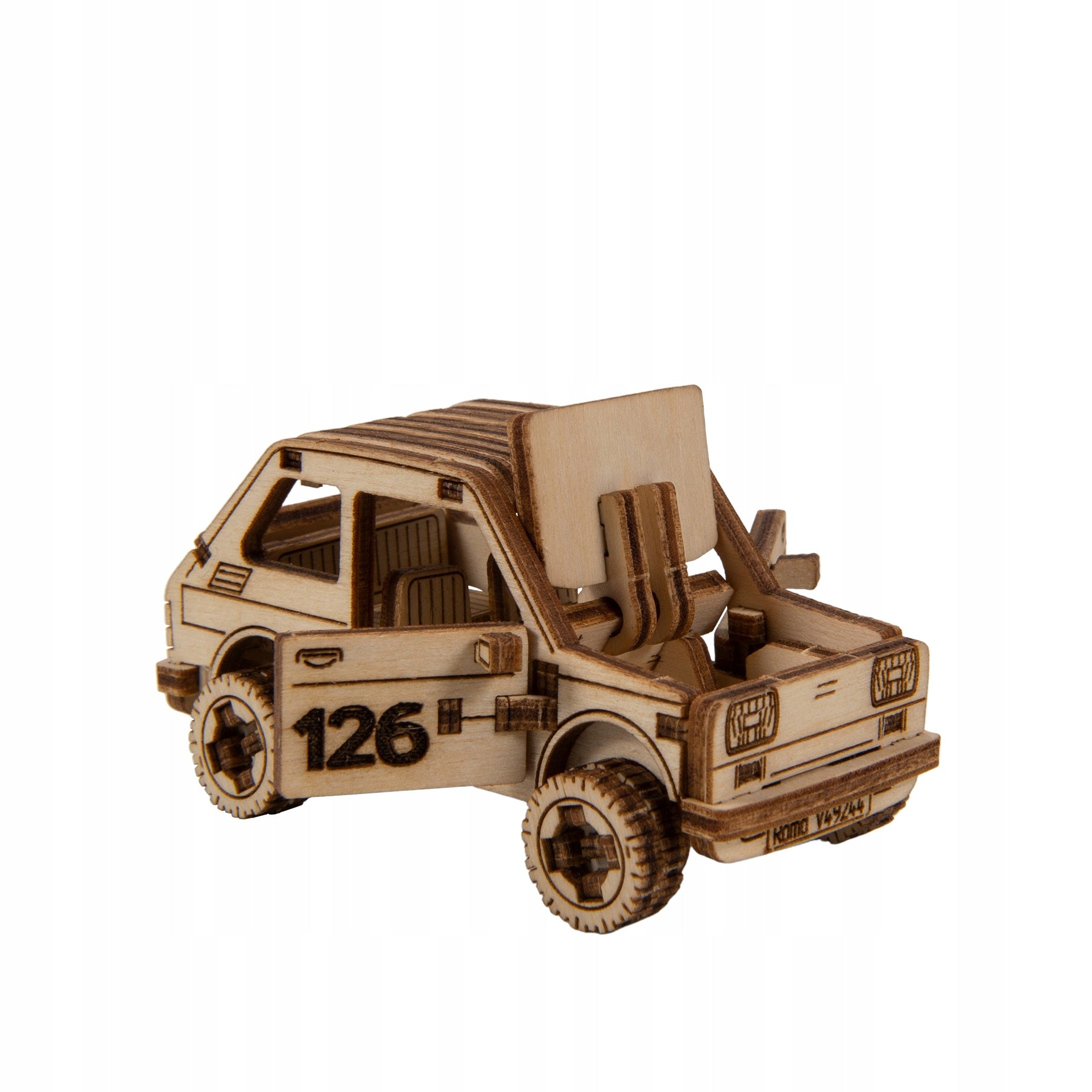 Medinis 3D Dėlionės Mechaninis Ralis Automobilis 3