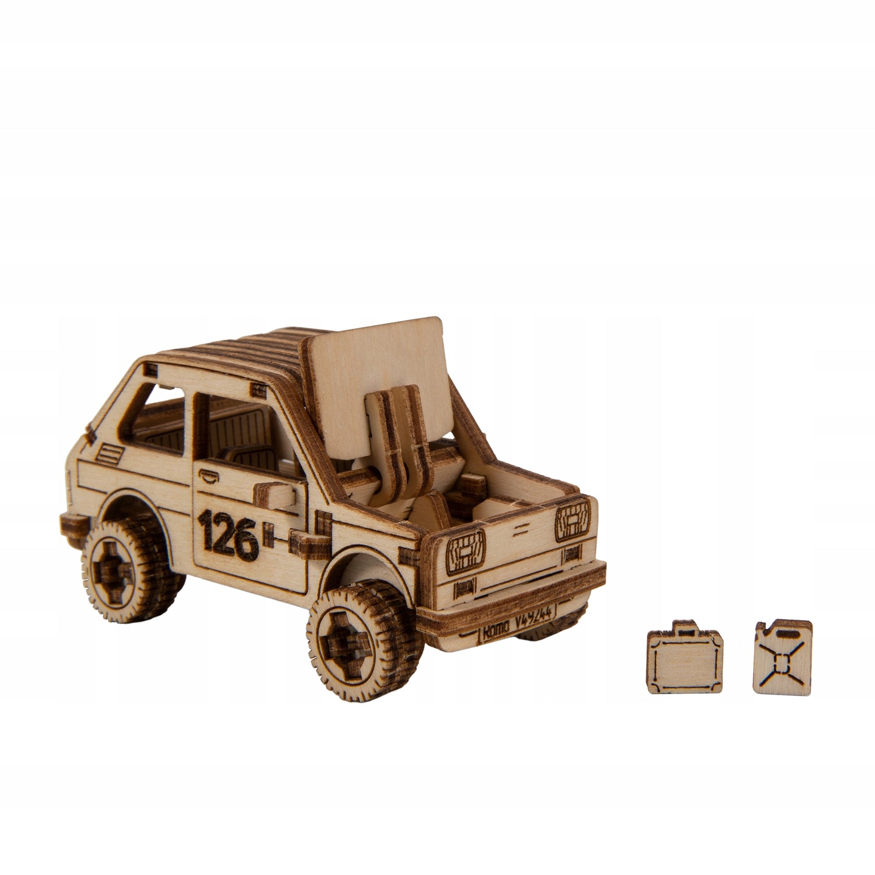 Medinis 3D Dėlionės Mechaninis Ralis Automobilis 3