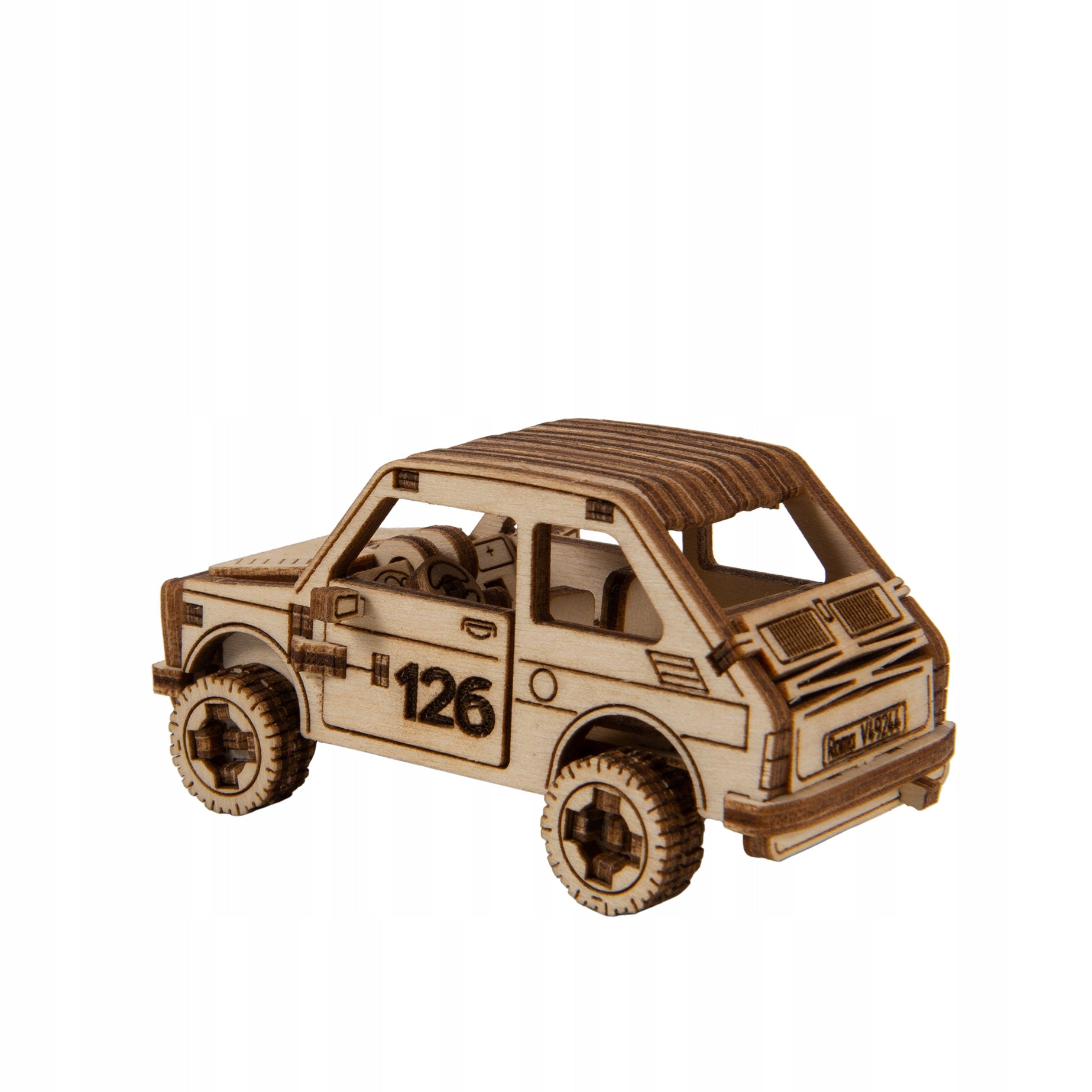 Medinis 3D Dėlionės Mechaninis Ralis Automobilis 3