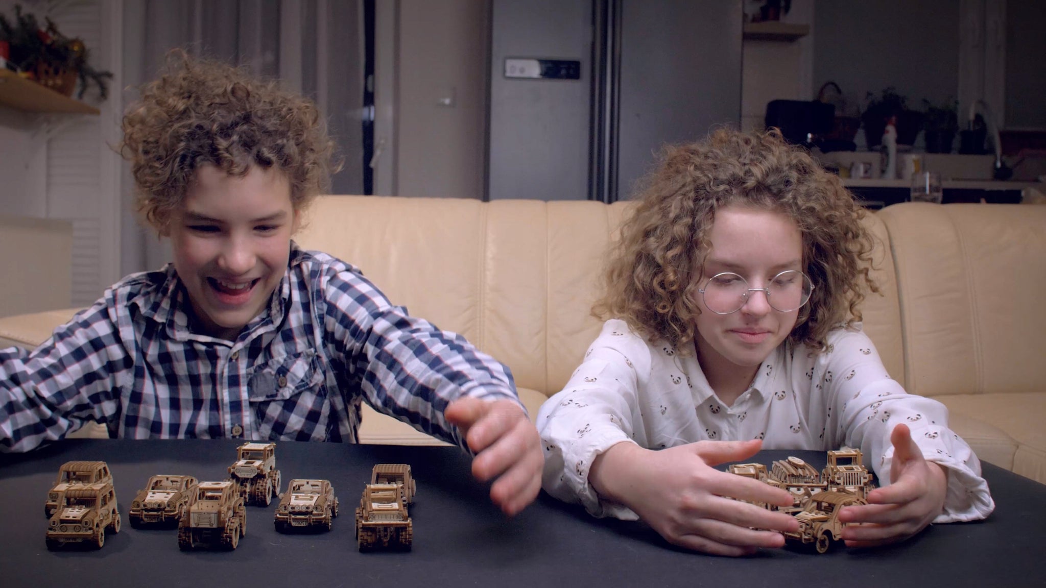 Medinis 3D Dėlionės Mechaninis Ralis Automobilis 3