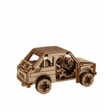 Medinis 3D Dėlionės Mechaninis Ralis Automobilis 3