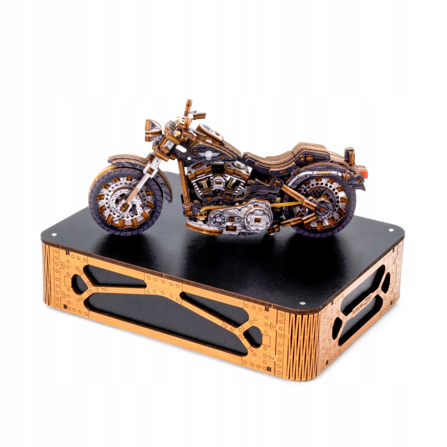 Mediniai 3D Dėlionės Modelis Motociklas Cruiser Wooden.City