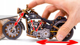 Mediniai 3D Dėlionės Modelis Motociklas Cruiser Wooden.City
