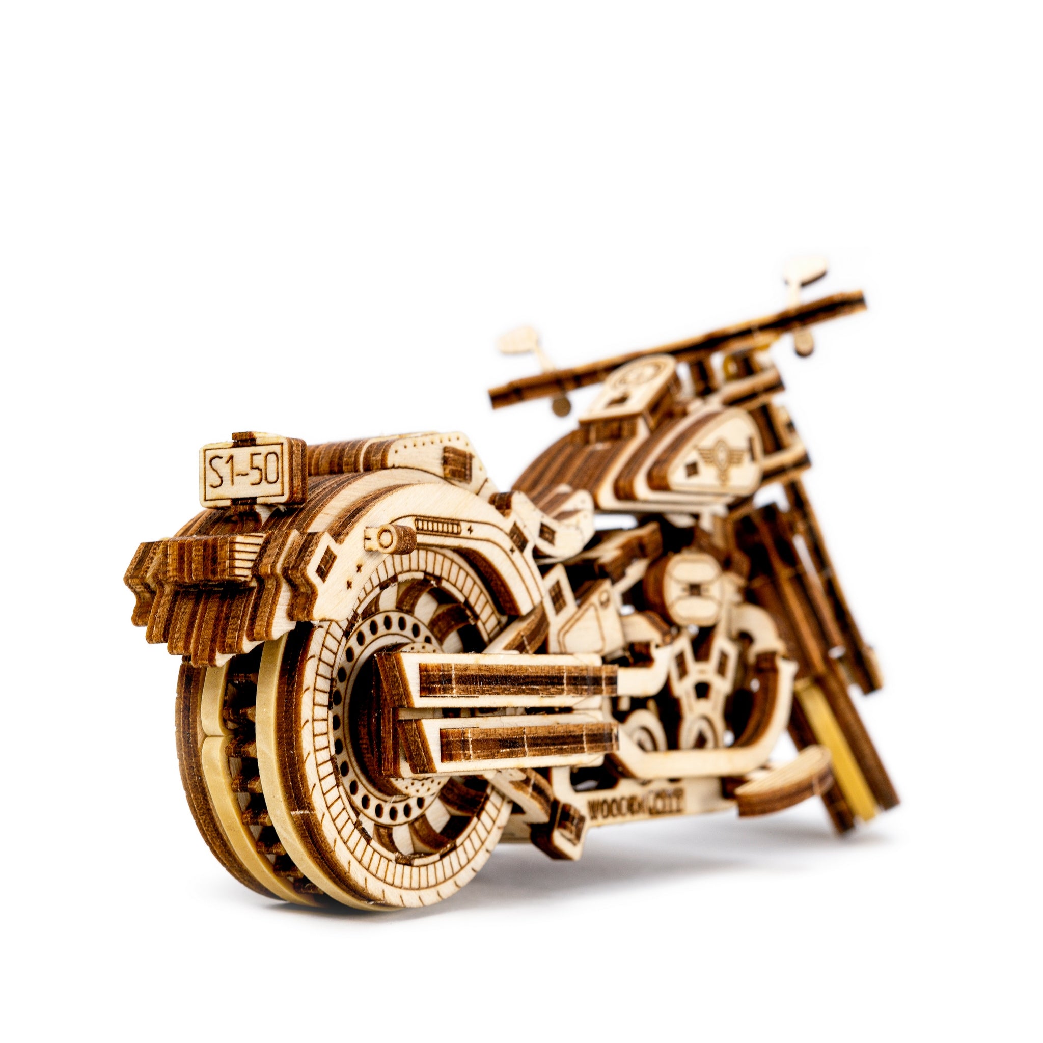 Mediniai 3D Dėlionės Modeliai Kruizeris V-Twin Wooden.City