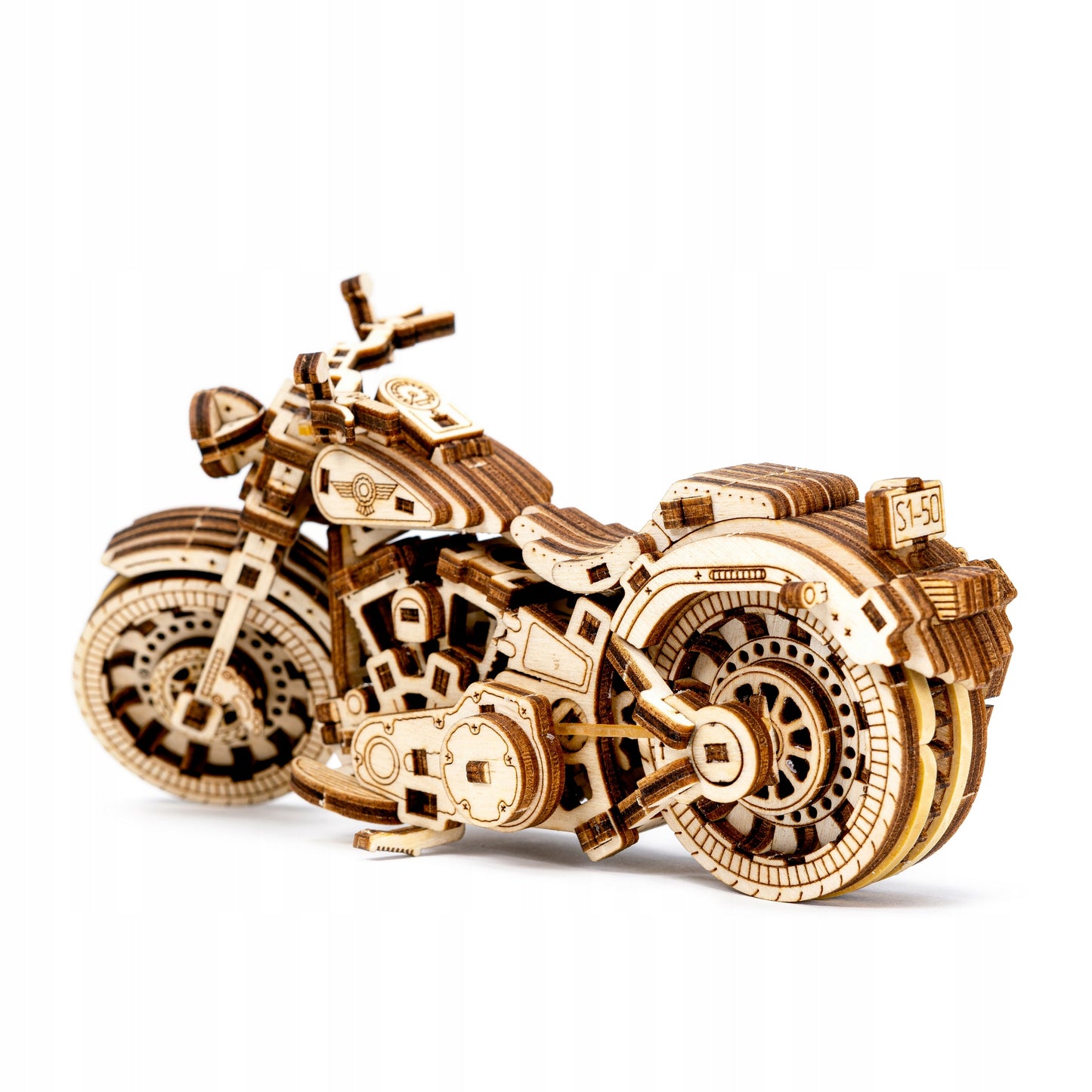 Mediniai 3D Dėlionės Modeliai Kruizeris V-Twin Wooden.City