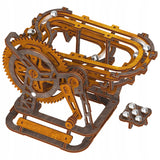 Medinis Mechaninis Bėgimo Takelis 3D Dėlionė Marble Run WOODEN.CITY