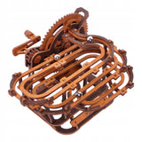 Medinis Mechaninis Bėgimo Takelis 3D Dėlionė Marble Run WOODEN.CITY