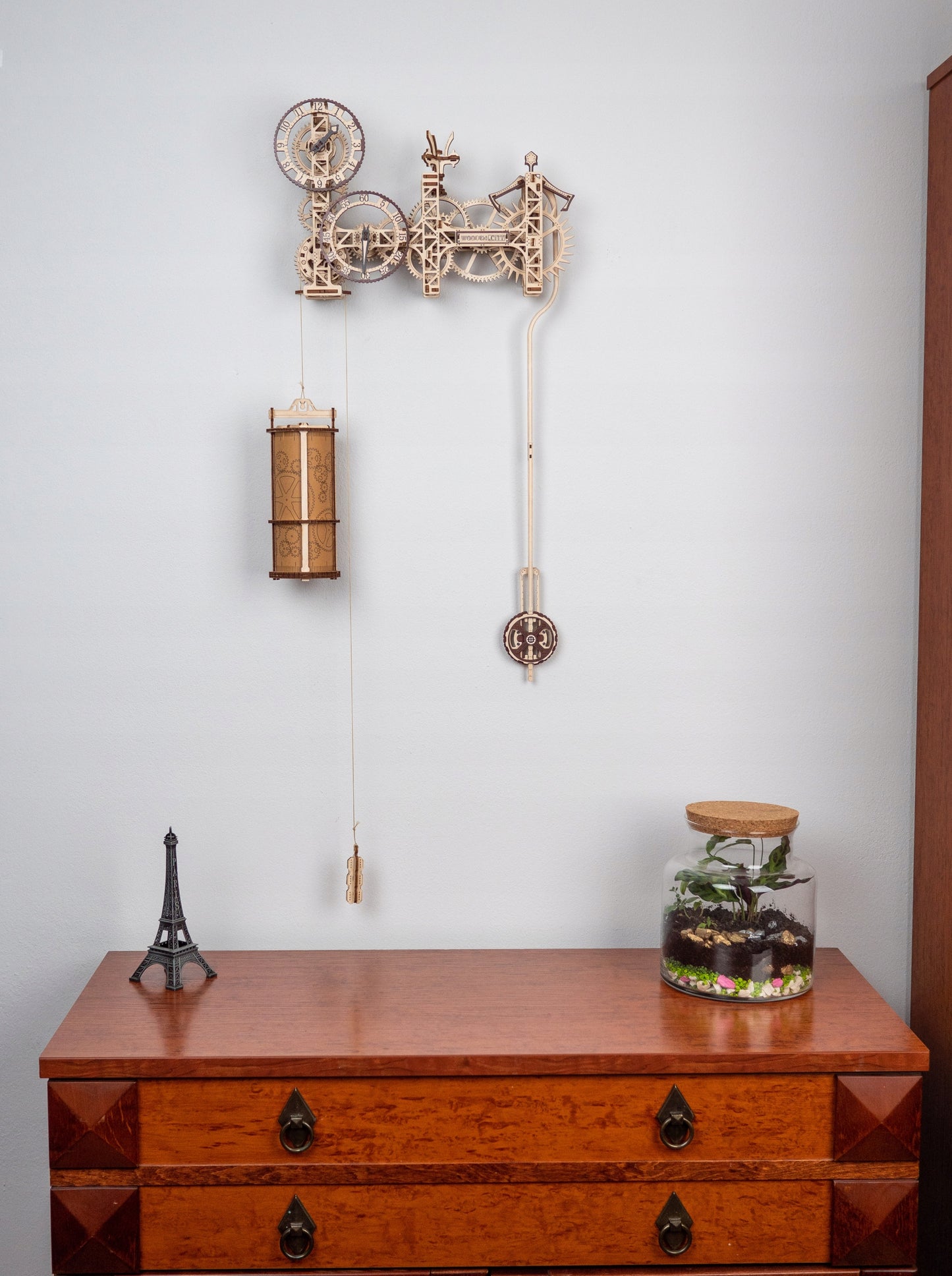 Medinis Steampunk laikrodis Wooden.City 3D dėlionė