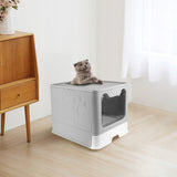 Didelė uždaroji kraiko dėžutė su stalčiumi + kastuvėlis (F055)