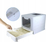 Didelė uždaroji kraiko dėžutė su stalčiumi + kastuvėlis (F055)