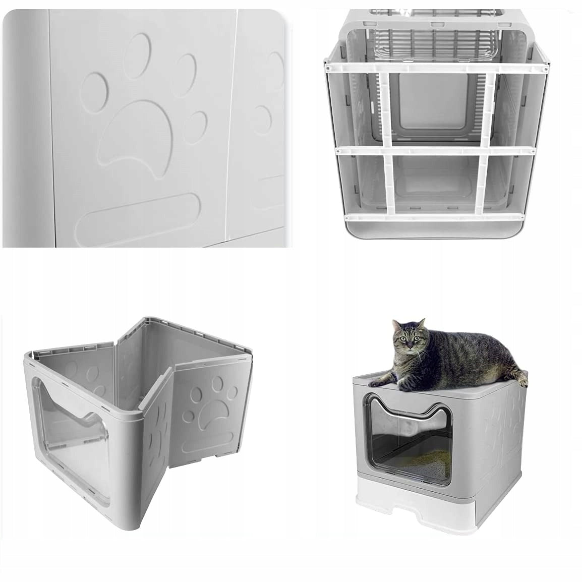 Didelė uždaroji kraiko dėžutė su stalčiumi + kastuvėlis (F055)