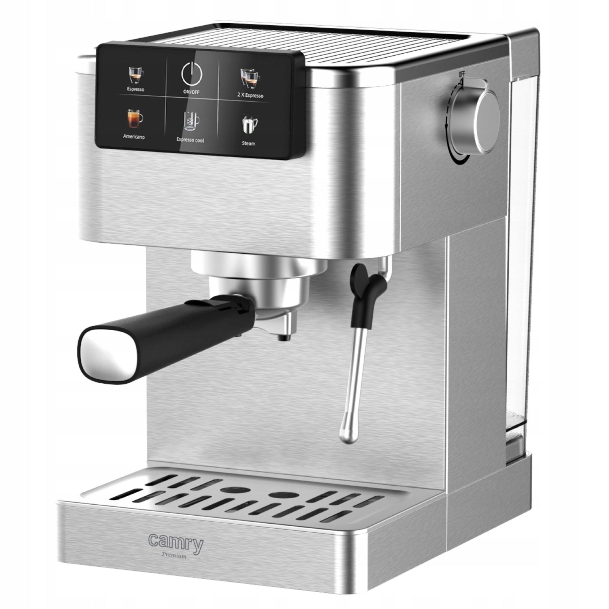 Slėginis kavos aparatas 20 bar 1350W Automatinis, su portafilteriu + pieno putų plakiklis