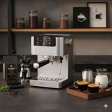 Slėginis kavos aparatas 20 bar 1350W Automatinis, su portafilteriu + pieno putų plakiklis