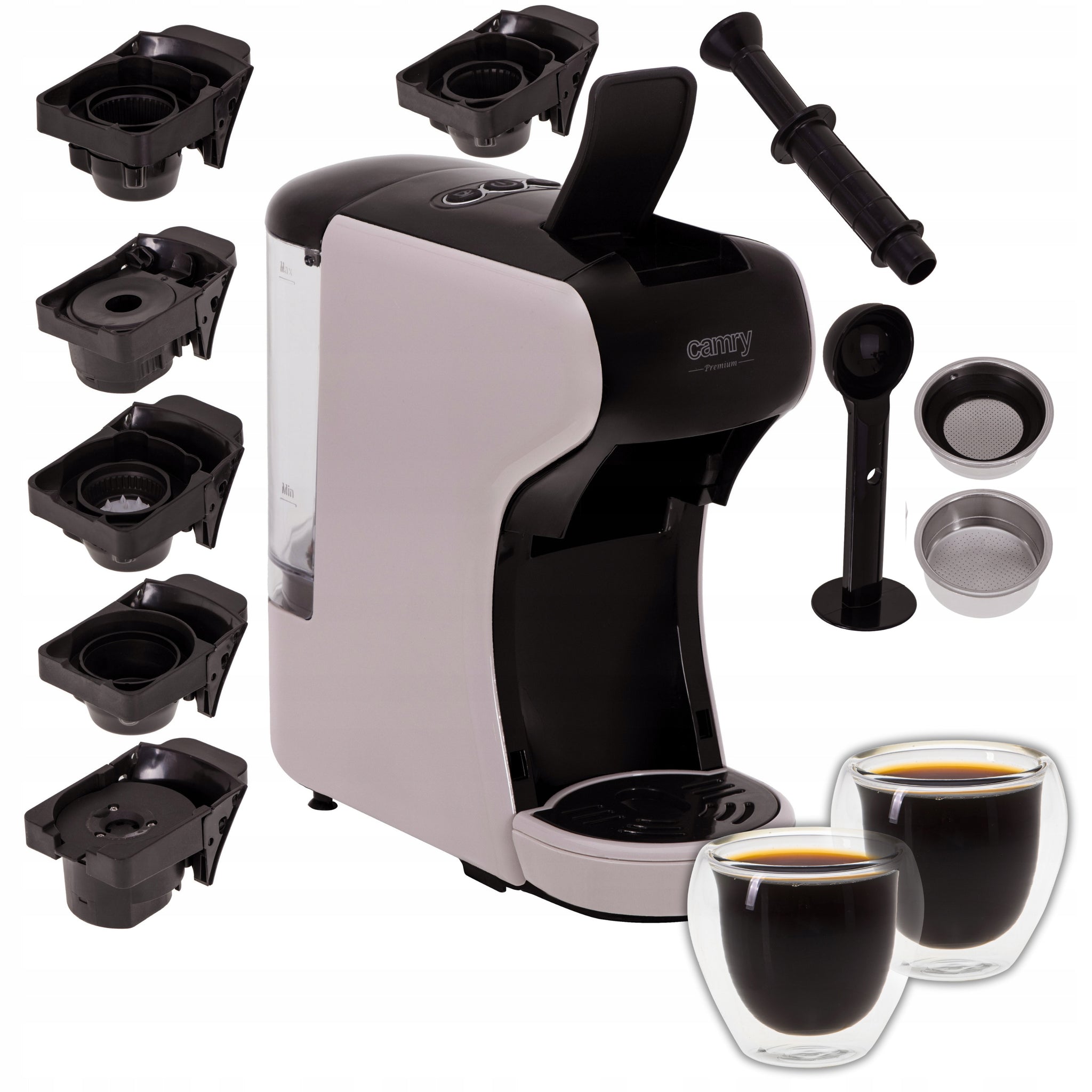 Slėginis kavos aparatas kapsulėms Nespresso Dolce Gusto Tchibo + puodelis