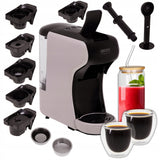 Slėginis kavos aparatas kapsulėms Nespresso Dolce Gusto Tchibo + taurės