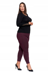 Elegantiška moteriška juoda palaidinė su nėriniais ir ilgomis rankovėmis, madinga Moraj 3XL