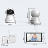 Elektroninė auklė Feegar Sukama kamera 5 colių LCD 5000mAh Priartinimas Įrašymas