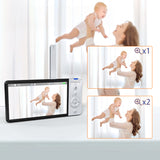 Elektroninė auklė Feegar Sukama kamera 5 colių LCD 5000mAh Priartinimas Įrašymas