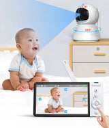 Elektroninė auklė Feegar Sukama kamera 5 colių LCD 5000mAh Priartinimas Įrašymas