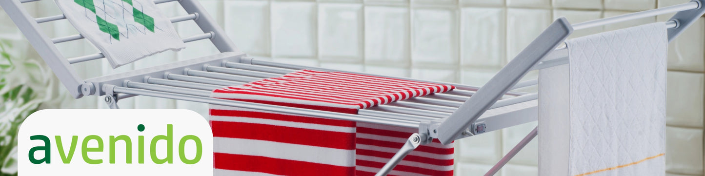 Elektrinė pastatoma drabužių džiovykla su 18 kaitinimo elementų, aliumininė