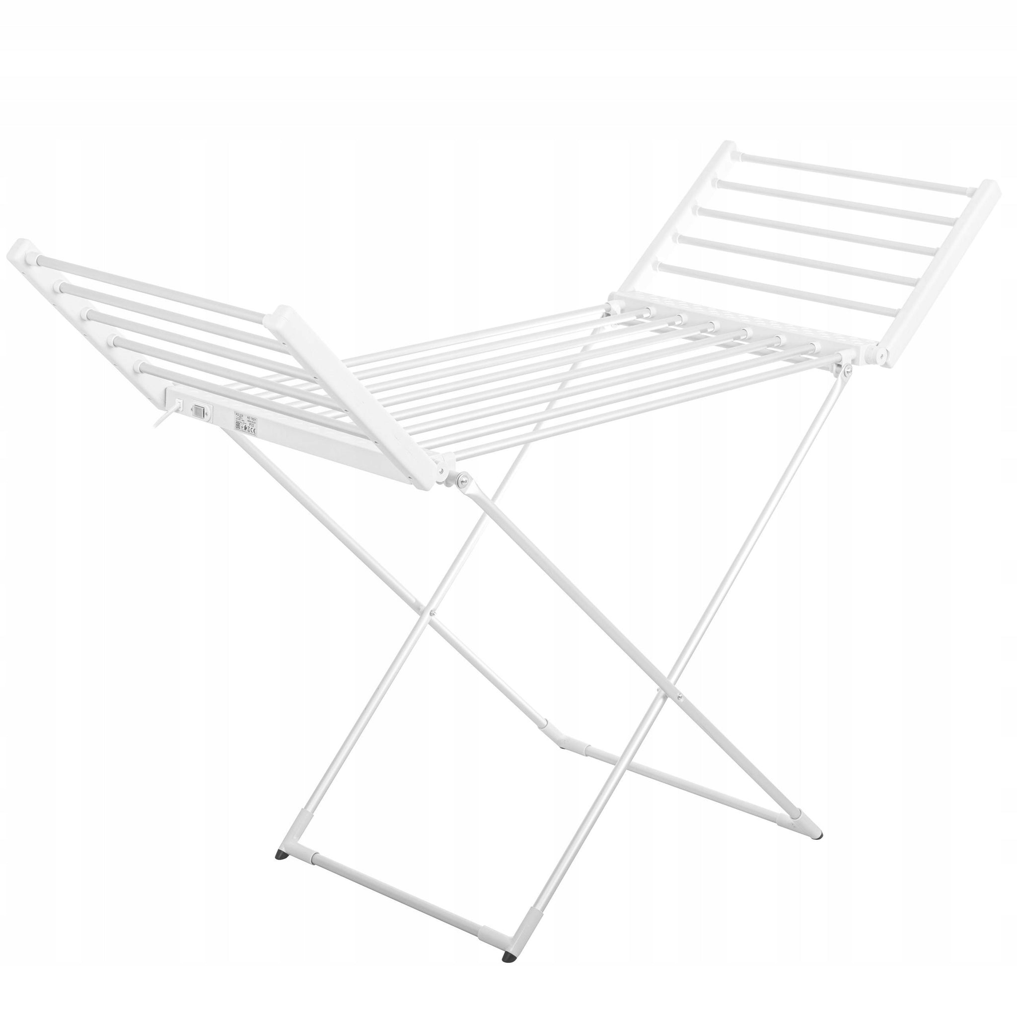 Elektrinė pastatoma drabužių džiovykla su 18 kaitinimo elementų, aliumininė