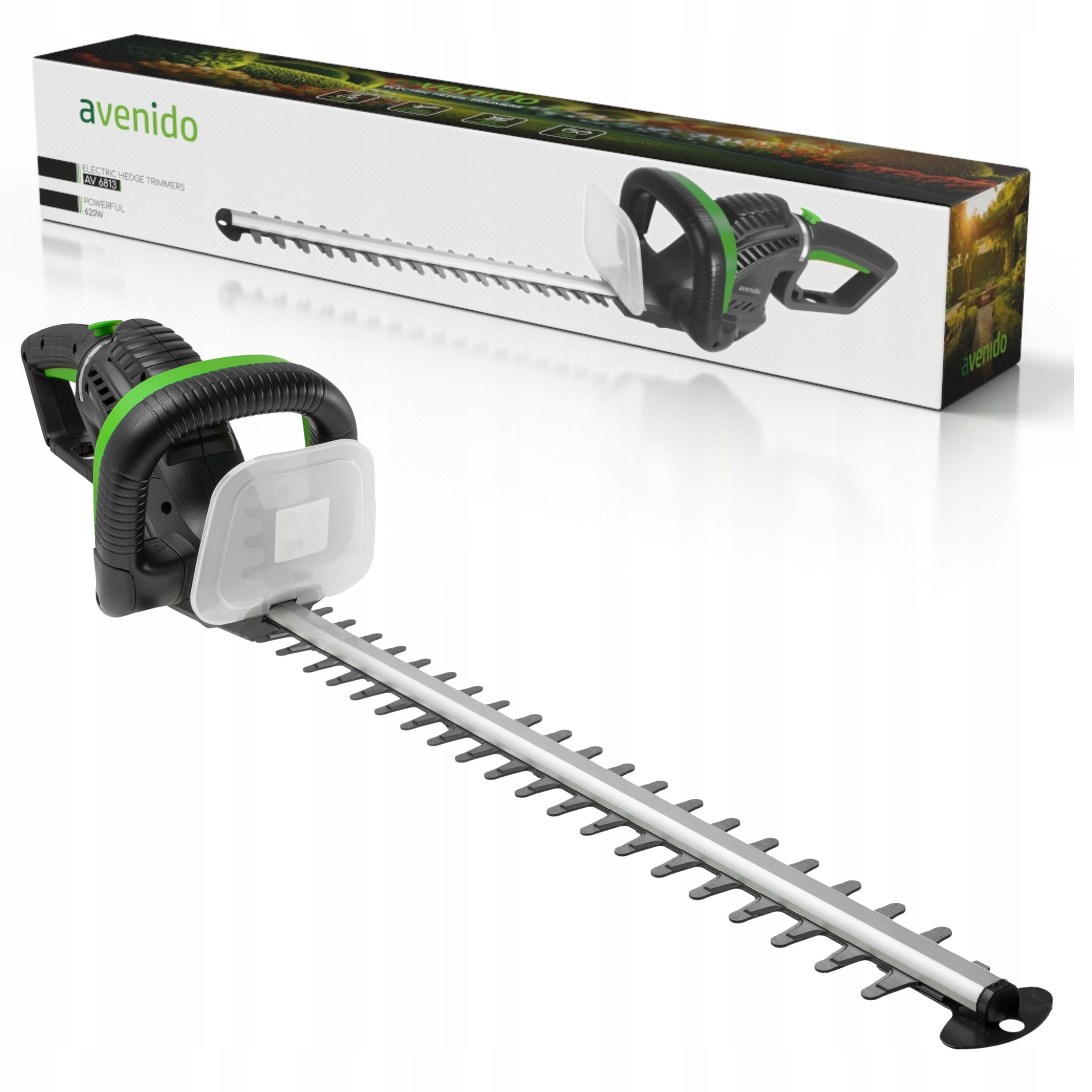 Elektrinės gyvatvorių žirklės 61 cm krūmų genėjimui AVENIDO