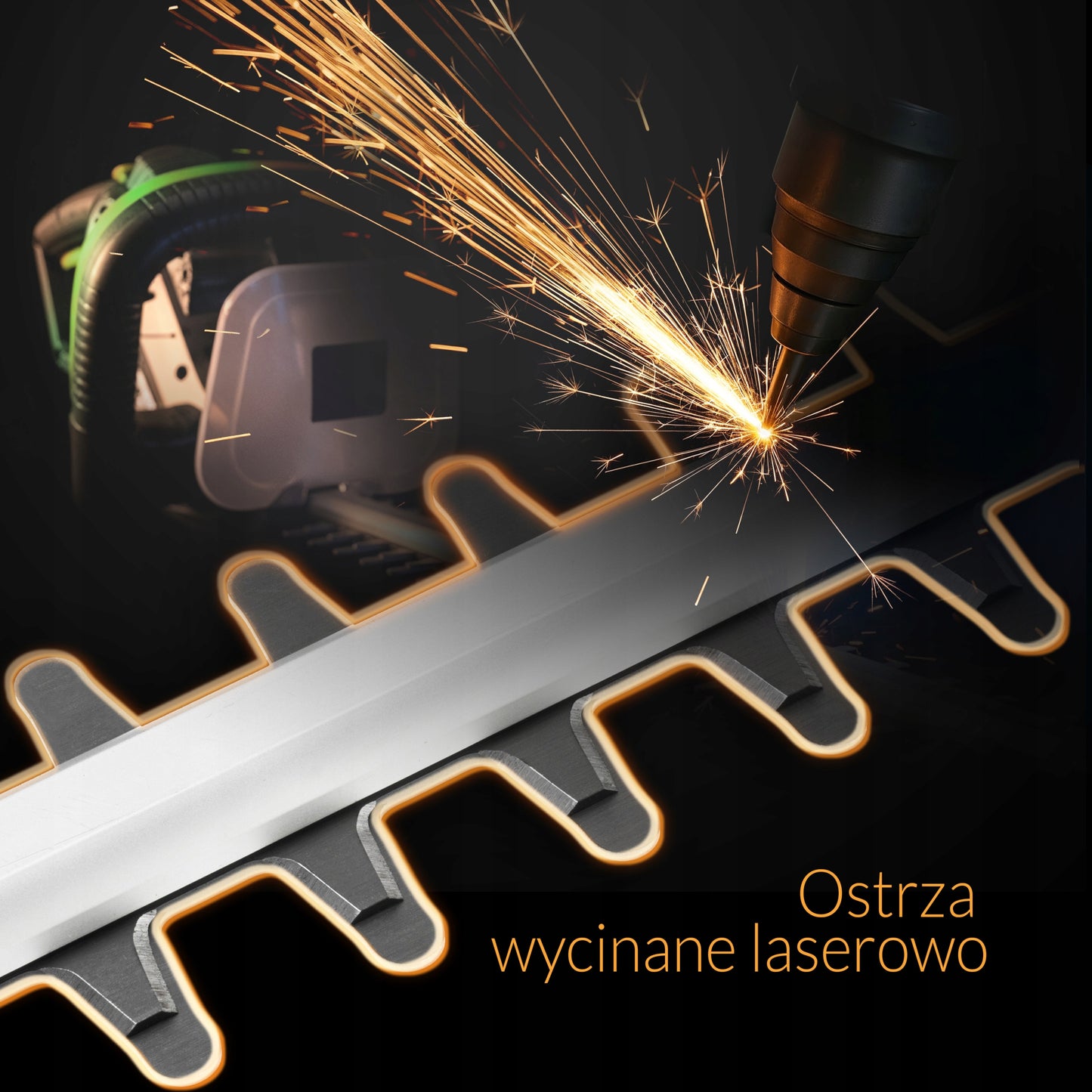 Elektrinės gyvatvorių žirklės 61 cm krūmų genėjimui AVENIDO