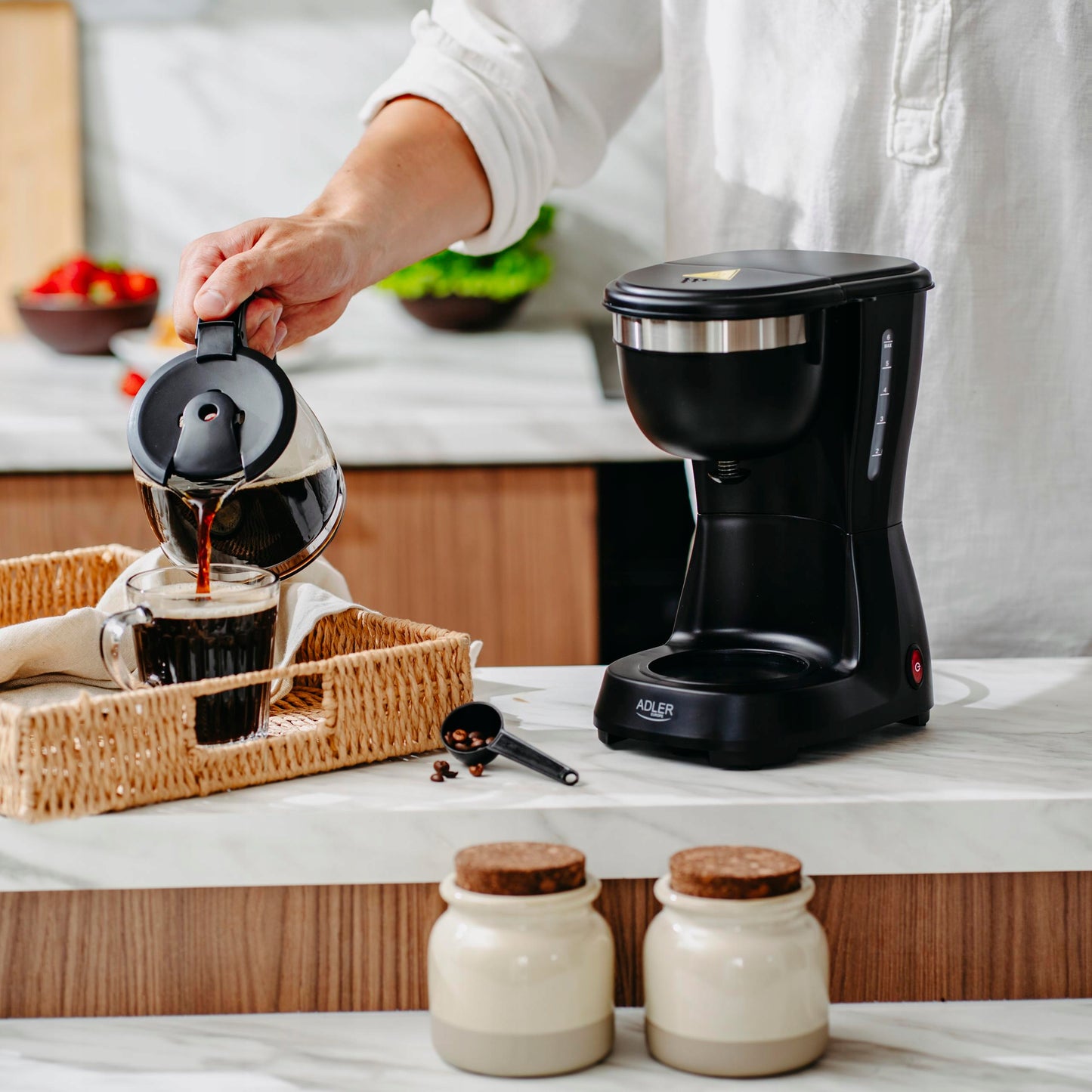 Filtro kavos aparatas 0,6 L 600 W su šilumos palaikymo funkcija ANTI-DRIP