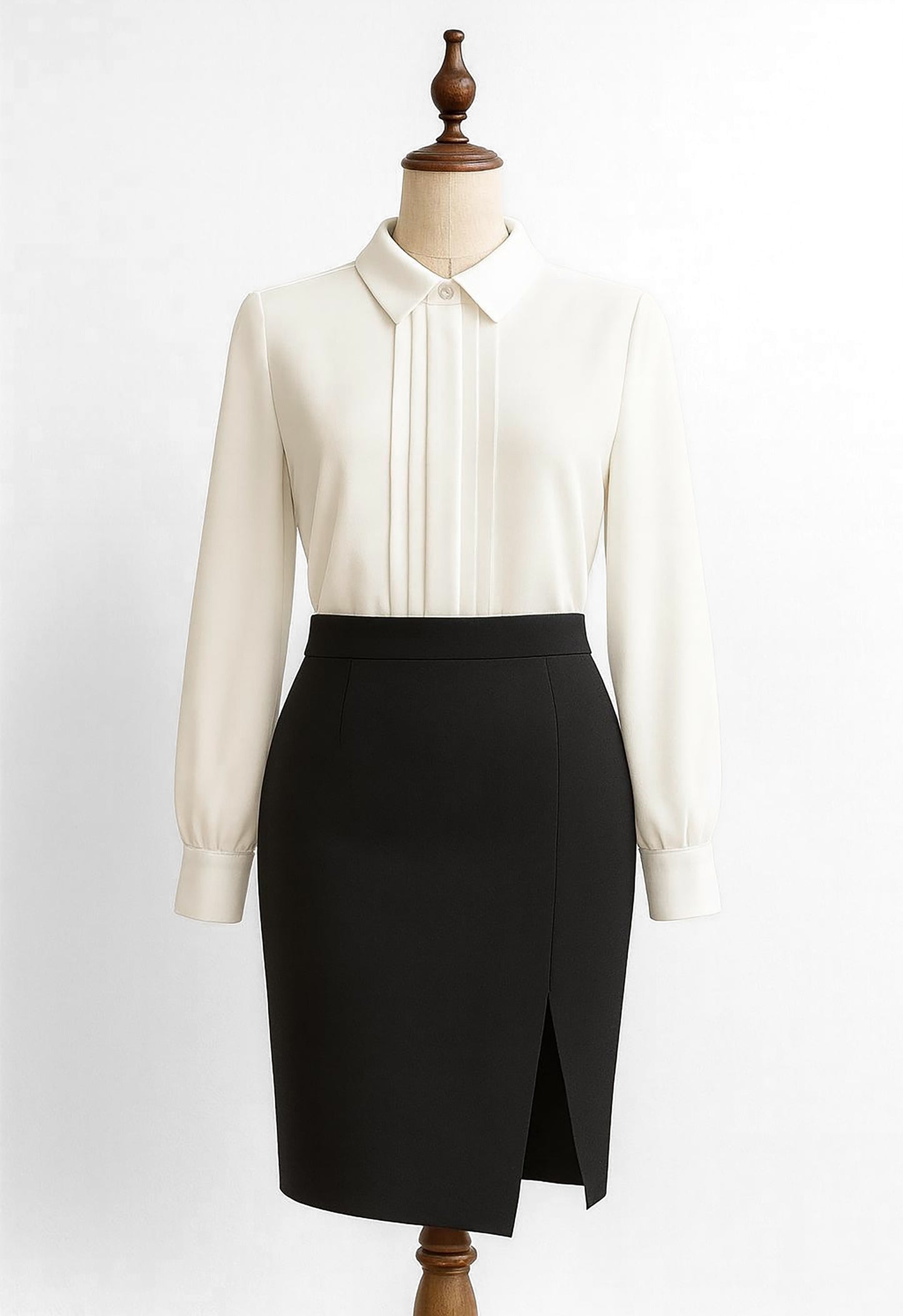 Elegantiškas kokteilinis šifono moteriškas palaidinukas su dekoratyvine plisuote šventėms XL KENDAL