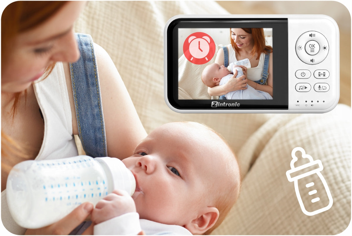 Elektroninė auklė Baby Monitor 3.2" Kamera + Ekranas | Tiesioginis vaizdas