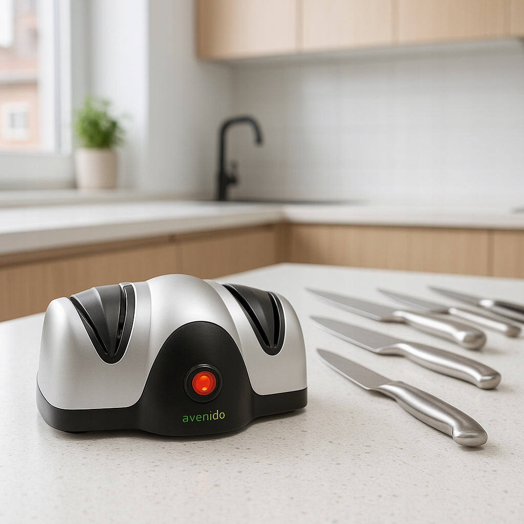 Elektrinis plieninių peilių galąstuvas avenido 40W, modelis AV4529