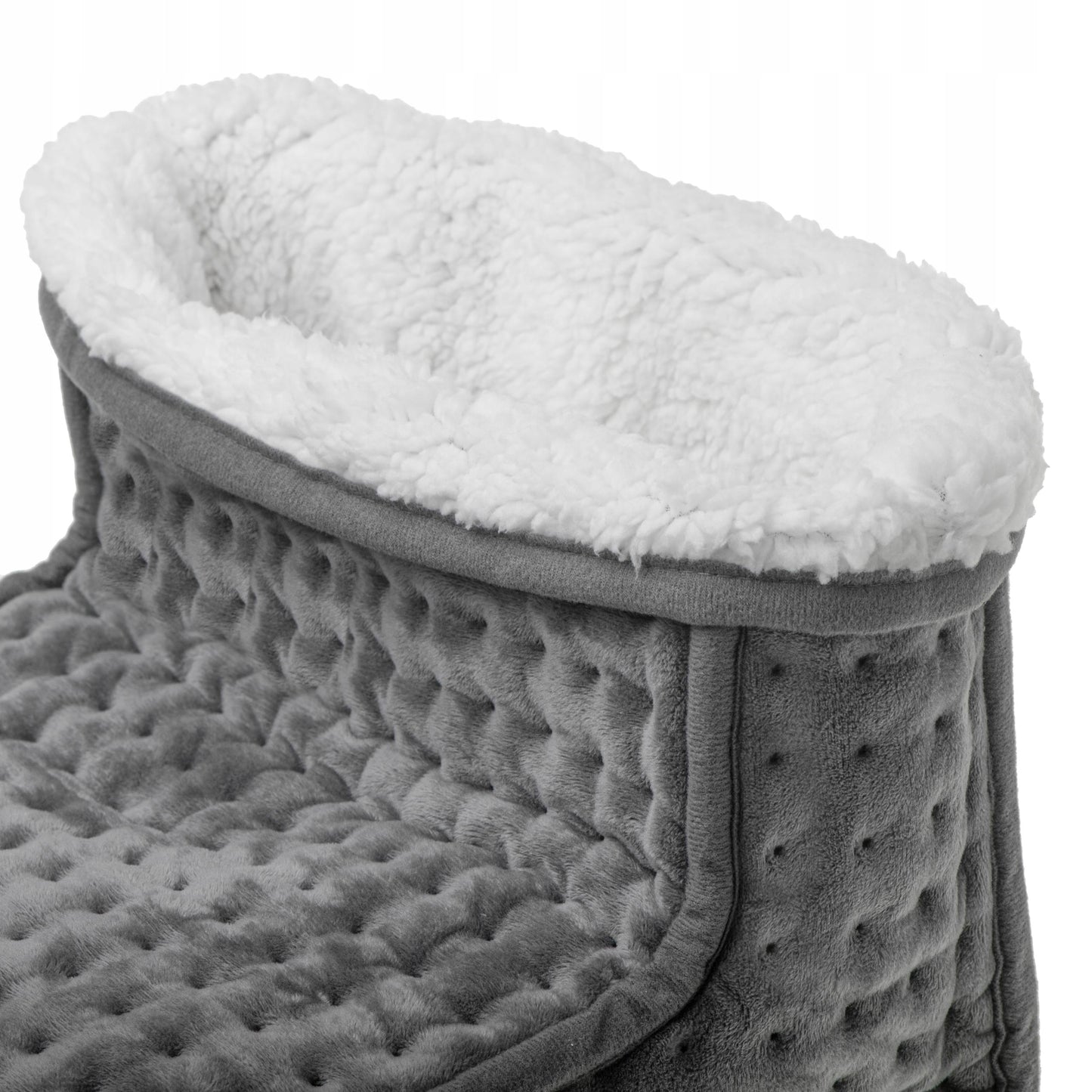 Elektrinis pėdų šildytuvas - "BUT ELEKTRYCZNY" (elektrinė avalynė) su nuotolinio valdymo pulteliu LCS, minkštas pliušinis šildytuvas