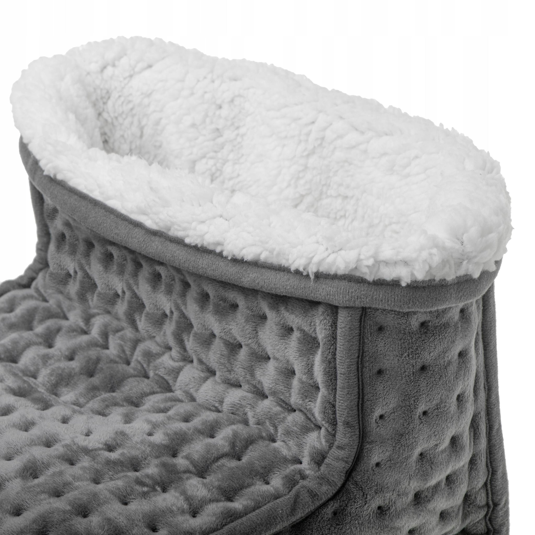 Elektrinis pėdų šildytuvas - "BUT ELEKTRYCZNY" (elektrinė avalynė) su nuotolinio valdymo pulteliu LCS, minkštas pliušinis šildytuvas