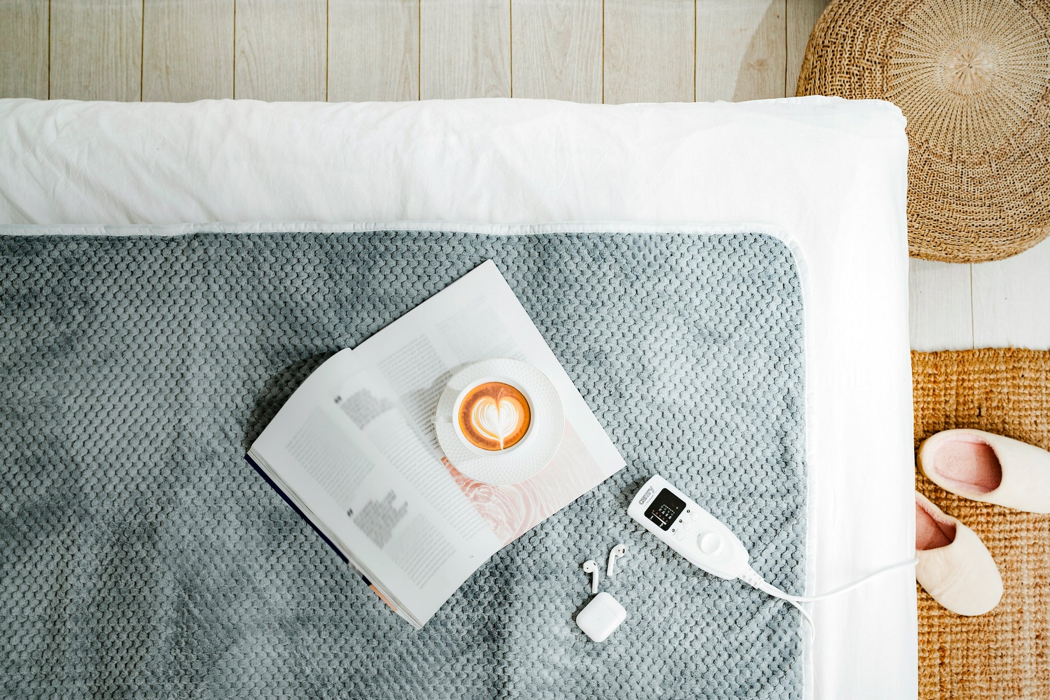 Elektrinis paklotas su laikmačiu 150x100cm LCD, reguliuojamas, skalbiamas