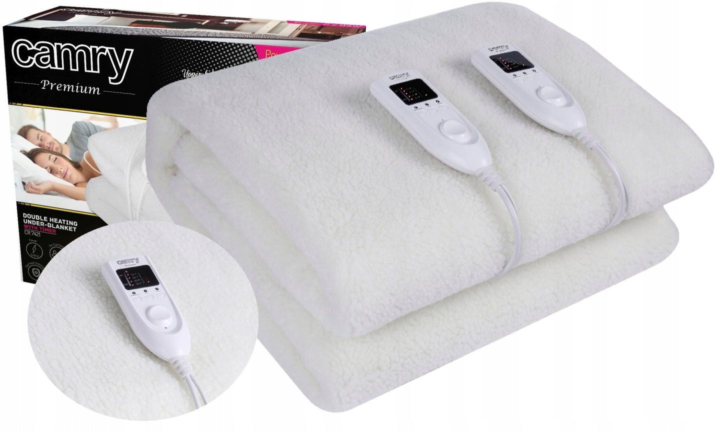 Elektrinė paklotas su laikmačiu 160x180cm LCD, skalbiama