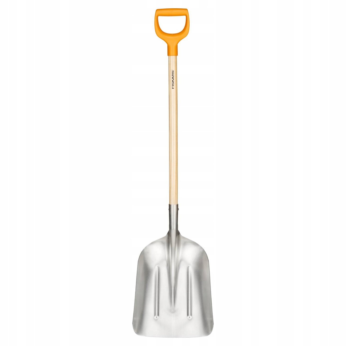 FISKARS Aliuminio lengvas sniego kastuvas grūdams, pjuvenoms, smėliui, platus, tvirtas