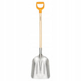 FISKARS Aliuminio lengvas sniego kastuvas grūdams, pjuvenoms, smėliui, platus, tvirtas