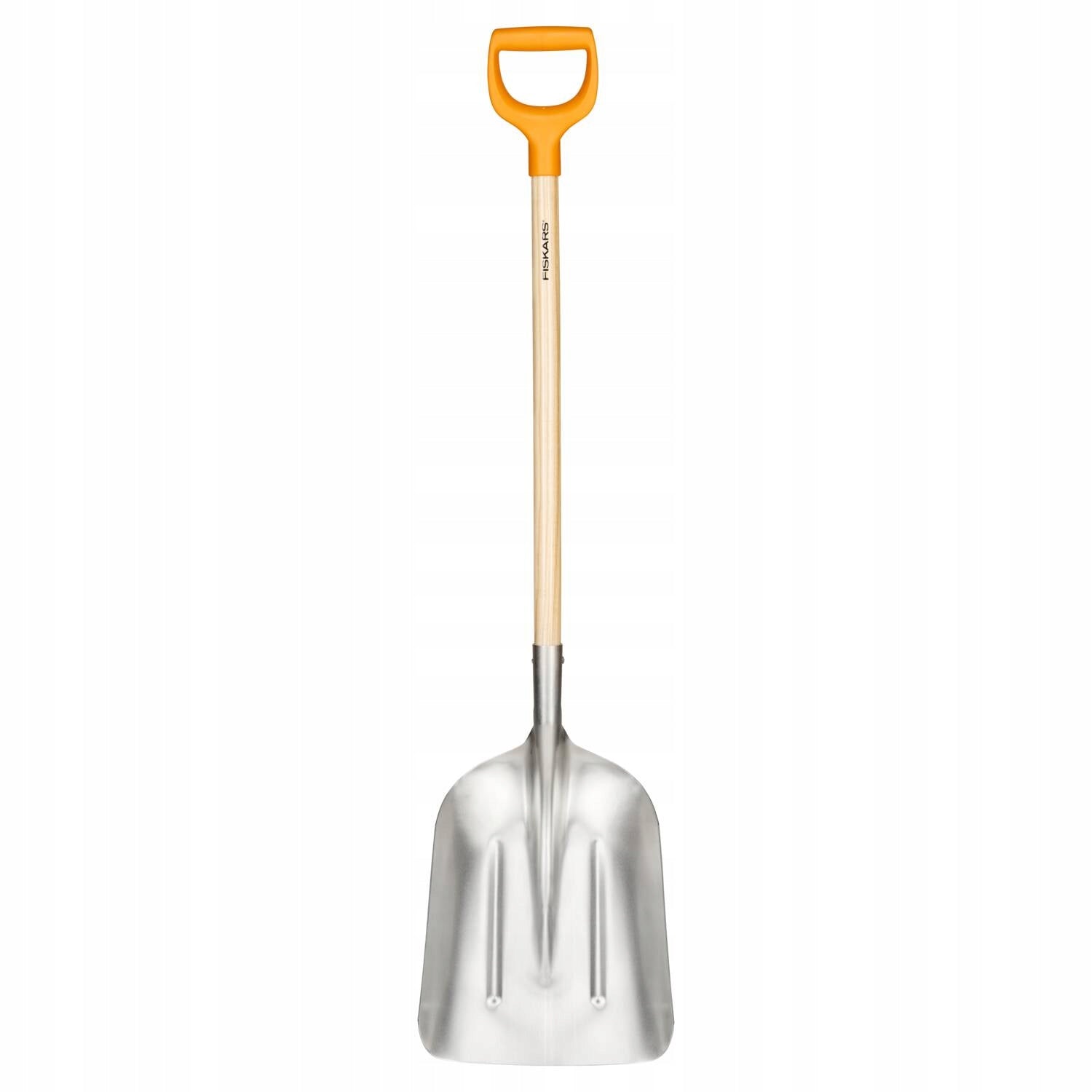 FISKARS Aliuminio lengvas sniego kastuvas grūdams, pjuvenoms, smėliui, platus, tvirtas